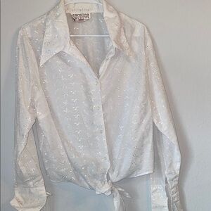 Carolina White Embroidered Blouse